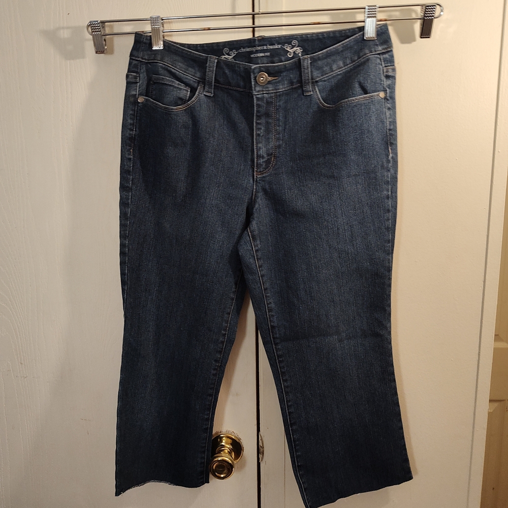 Woman's Christopher & Banks Dark Blue Ankle Jeans